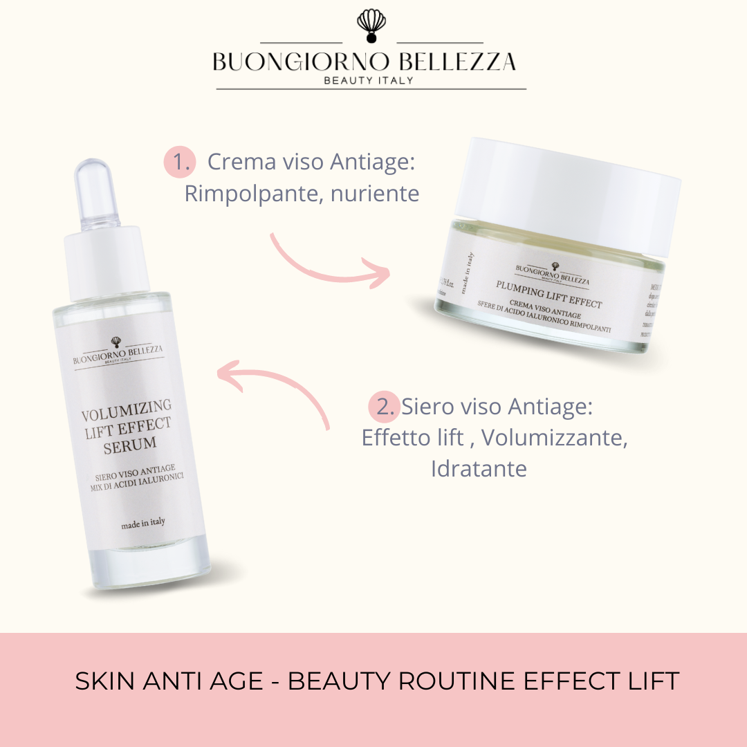 SKIN ANTI AGE - BEAUTY ROUTINE EFFECT LIFT - CREMA VISO + SIERO VISO